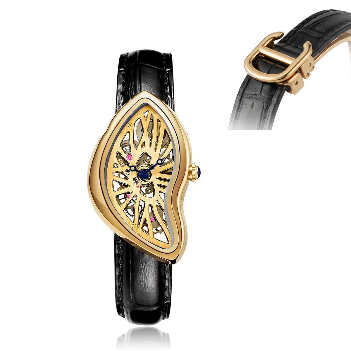 Cs015 gold-hollow (horseshoe buckle)