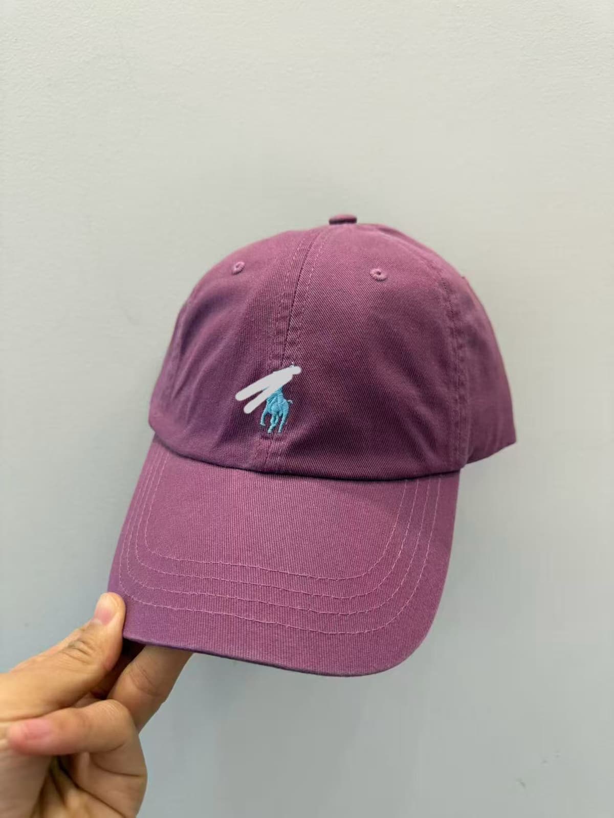 Purple blue label