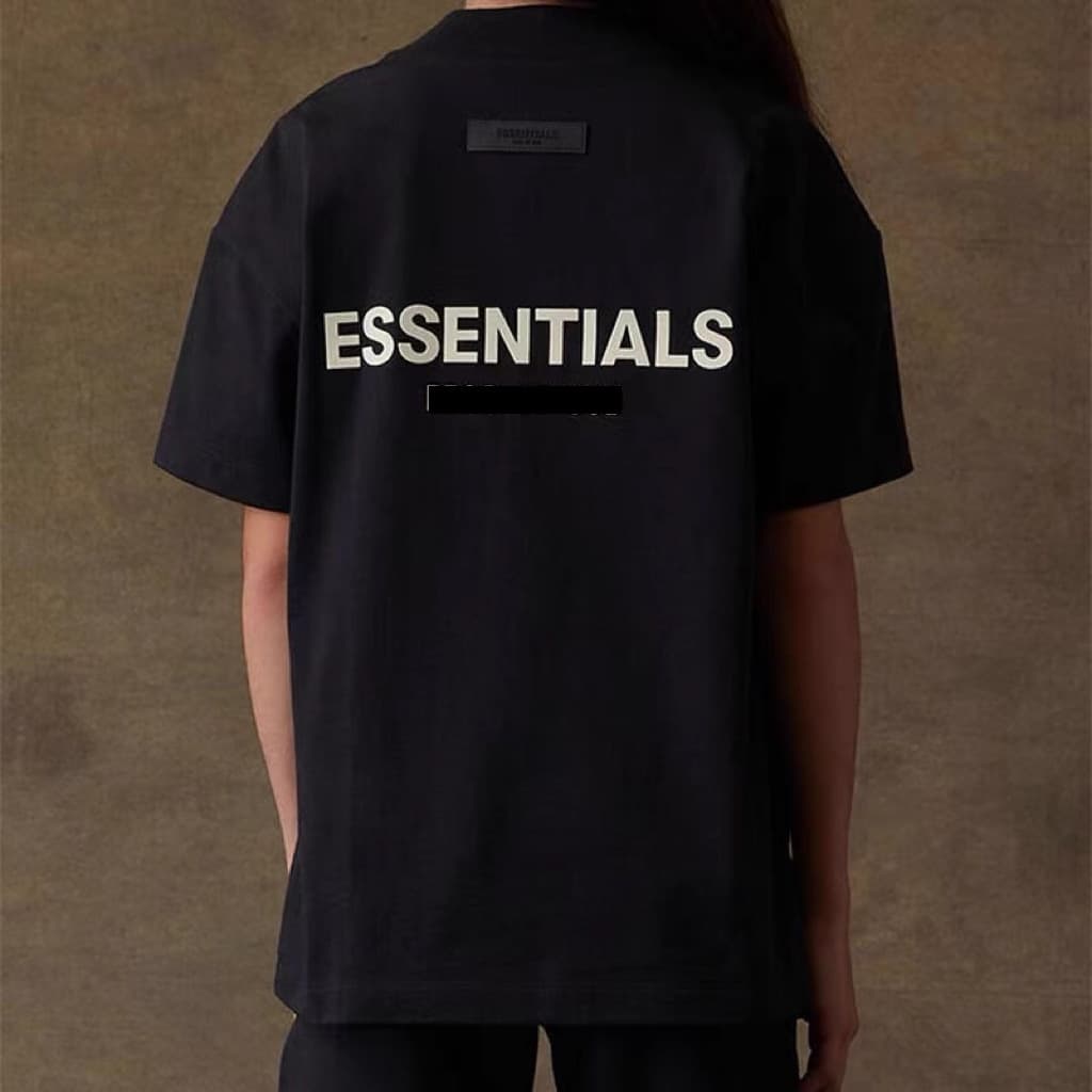 Flocked white lettering