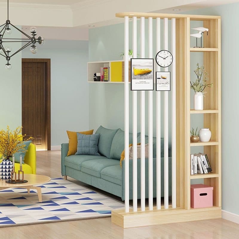 Light Walnut + White Steel Pillar [Thickened and Reinforced Version]