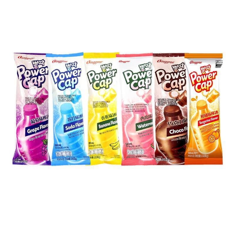 Koreyadan İdxal Edilmiş Bingre Popsikllar (Banan, Şokolad, Qarpız, Sitrus) 5