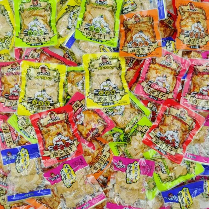 Bulk Haoba Shishi Nuxi Dried Tofu 500g Sichuan Nuxi Specialty Casual Spicy Five-Spice Soy Products Snacks 4