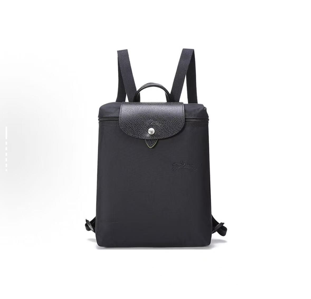 Environmentally friendly black backpack
