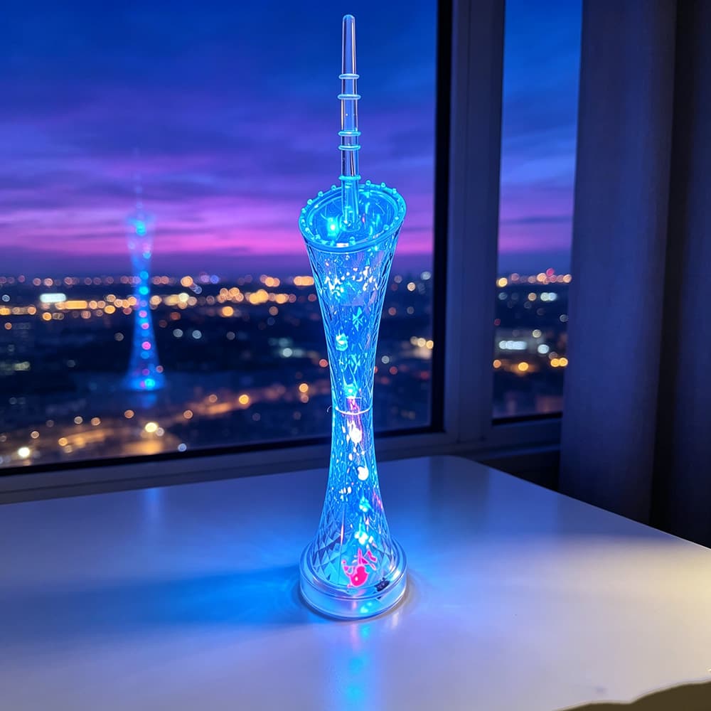 Large guangzhou tower battery model