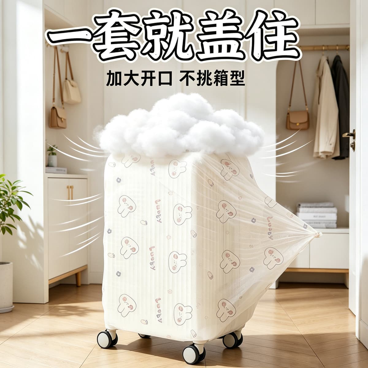Luggage dust cover [random pattern]
