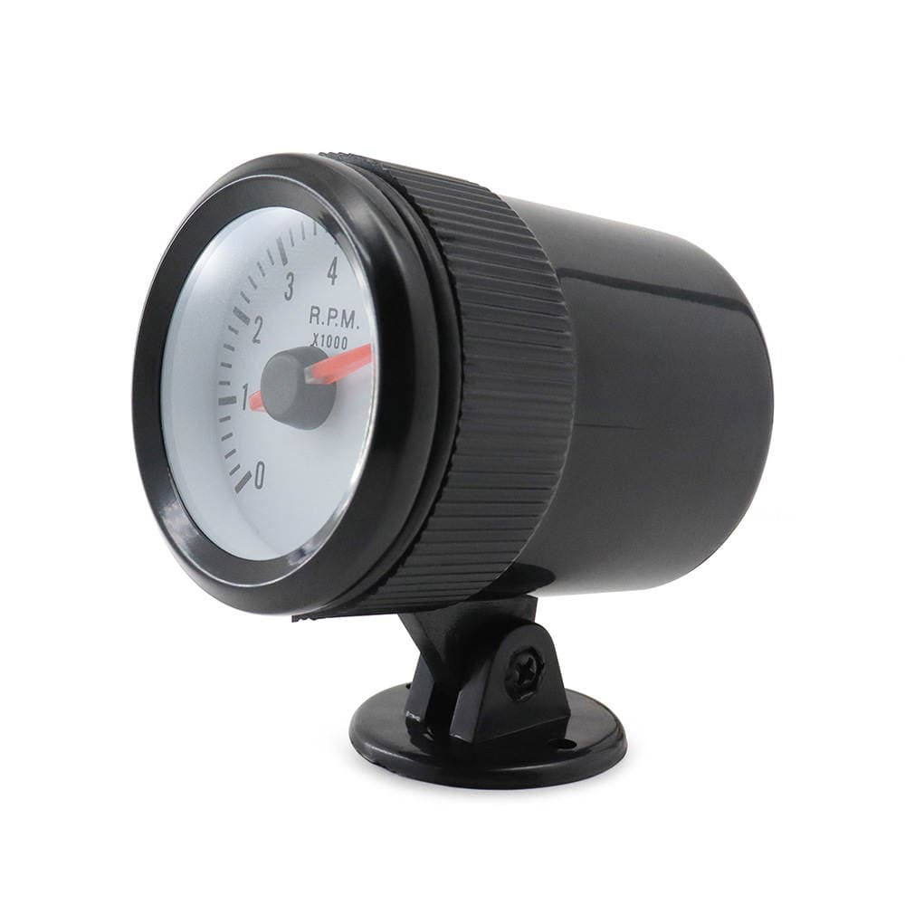 Cross-border hot 2-inch 52mm blue light black circle car tachometer 0-8000rpm suitable for 1-8 cylinder 3