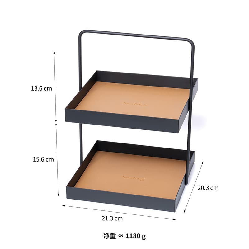 Double layer leather-zhengda-brown-embossed logo