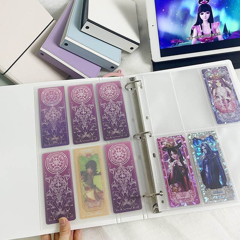 Ringnote Ultra-Transparent Pp Card Pages Ye Luoli Series Loose-Leaf Card Album 2-Slot 6-Slot Card Sleeves Card Storage Inner Pages 2
