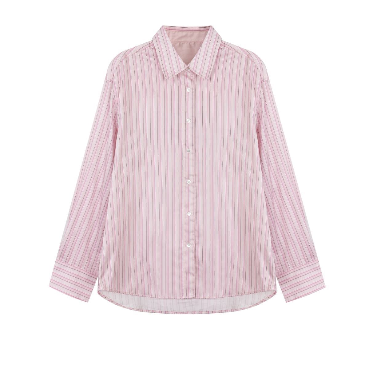 Pink striped shirt-in stock
