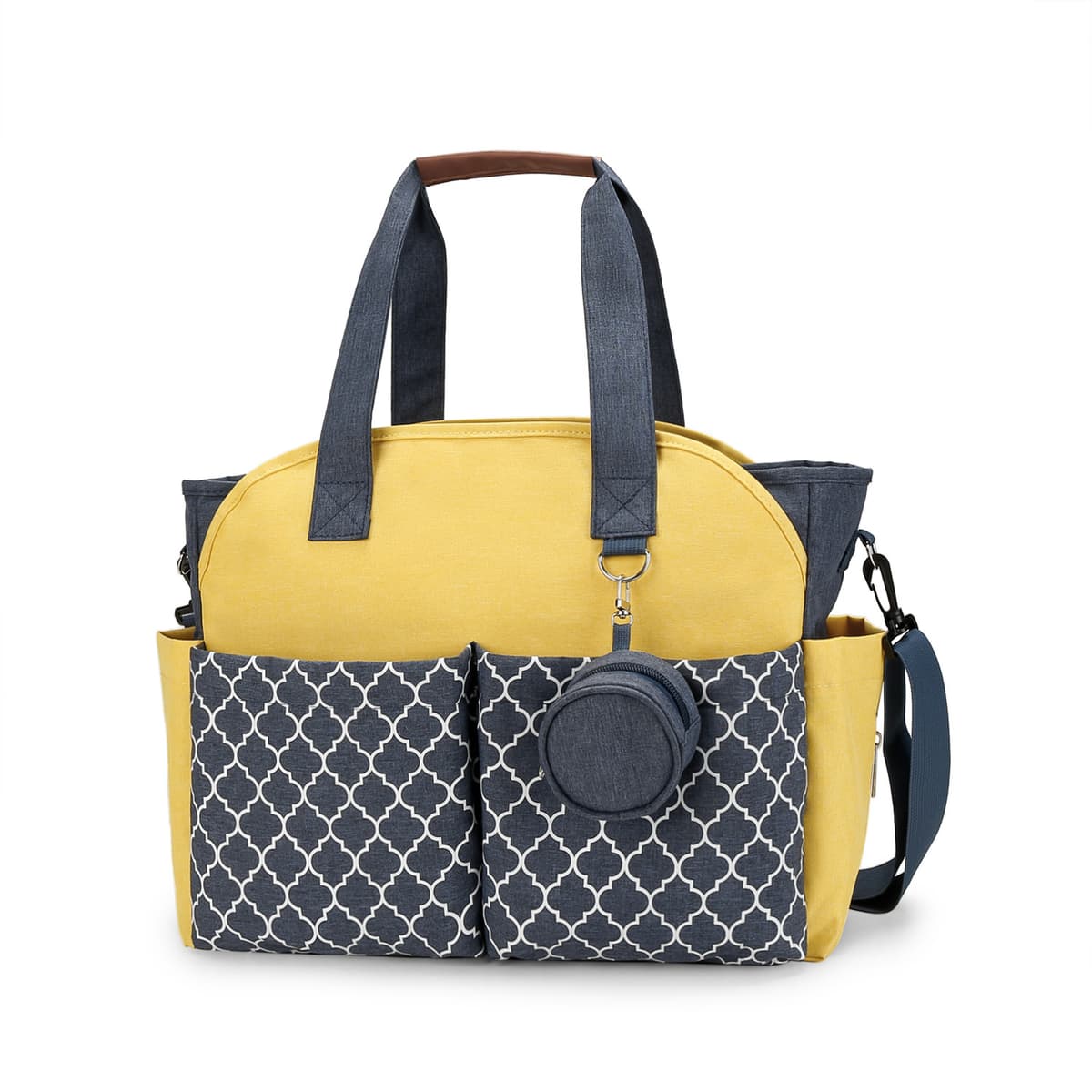Dark blue + yellow