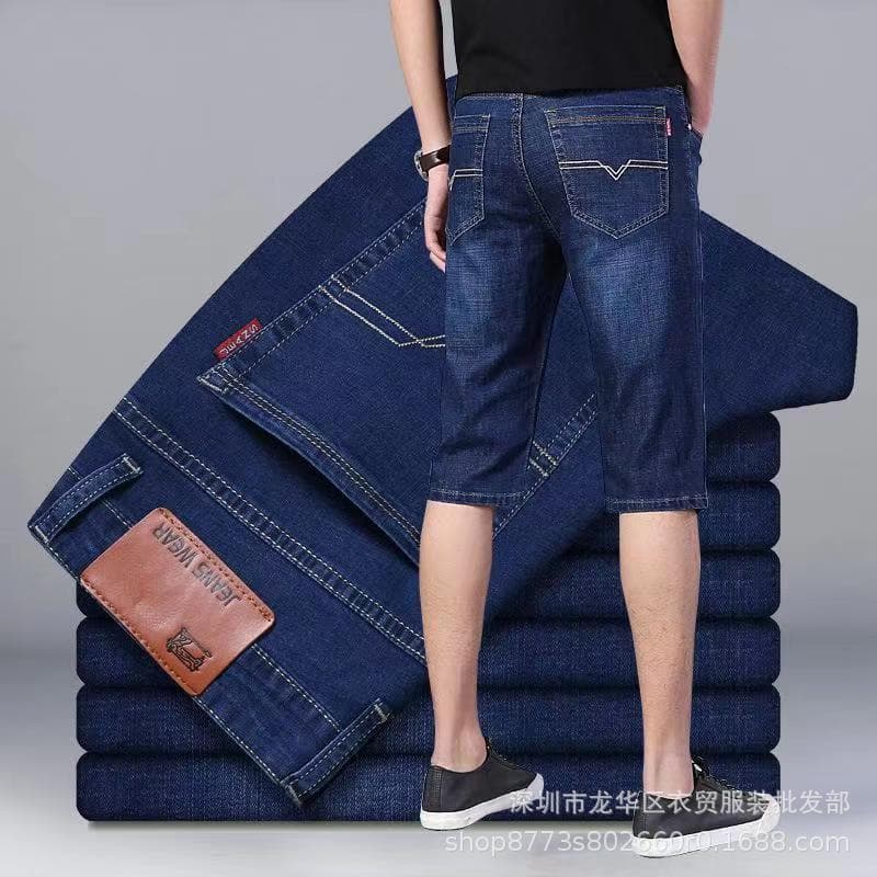 009 blue [elastic mid-pants]