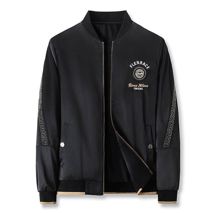 Fashionable Men's Jacket Autumn New Style Stand Collar Zipper Stylish Versatile Casual Outerwear for Young and Middle-Aged Men Trendy 5