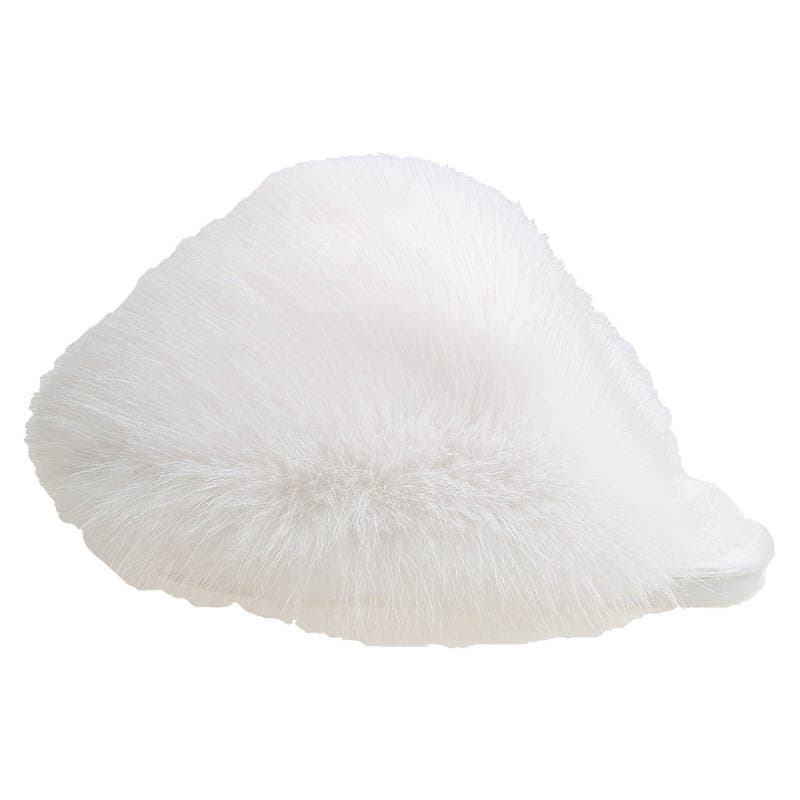 Cross-Border Amazon Large Size Solid Color Fluffy Big Fur Slippers with Soft Soles, Winter Closed-Toe Home Warm Multi-Color Cotton Slippers 5