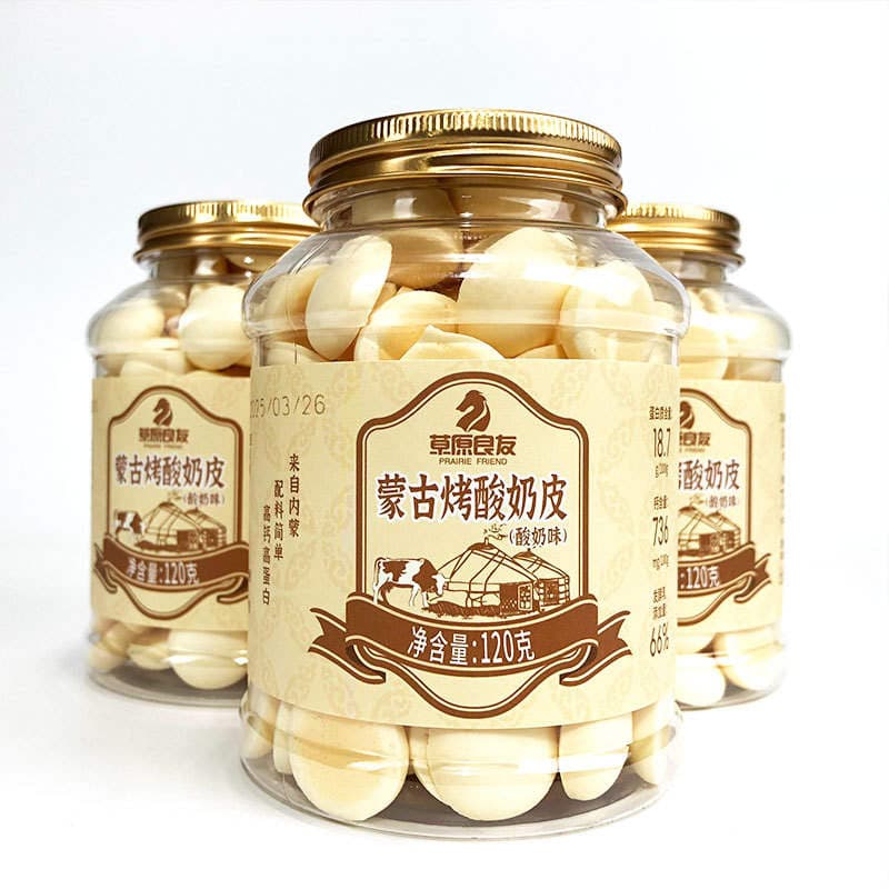 Inner Mongolia Grilled Yogurt Skin 120g Dairy Products Yogurt Flavor Snacks High Calcium Grassland Inner Mongolia Casual Snacks 3