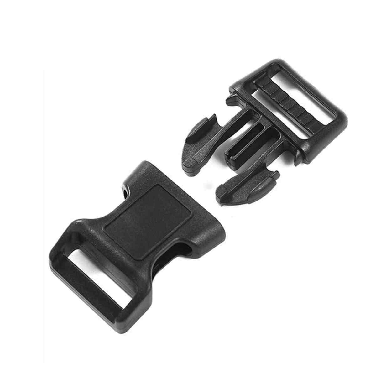 Manufacturer's in-stock multi-specification non-adjustable plastic buckle 1inch pet buckle 2.5cm single-pull bent buckle 2