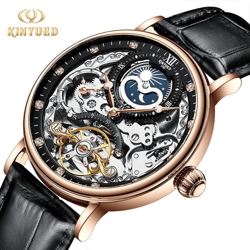 Kinyued Avtomatik Mexaniki Tourbillon Kişi Saatı, Biznes, Çoxfunksiyalı 2