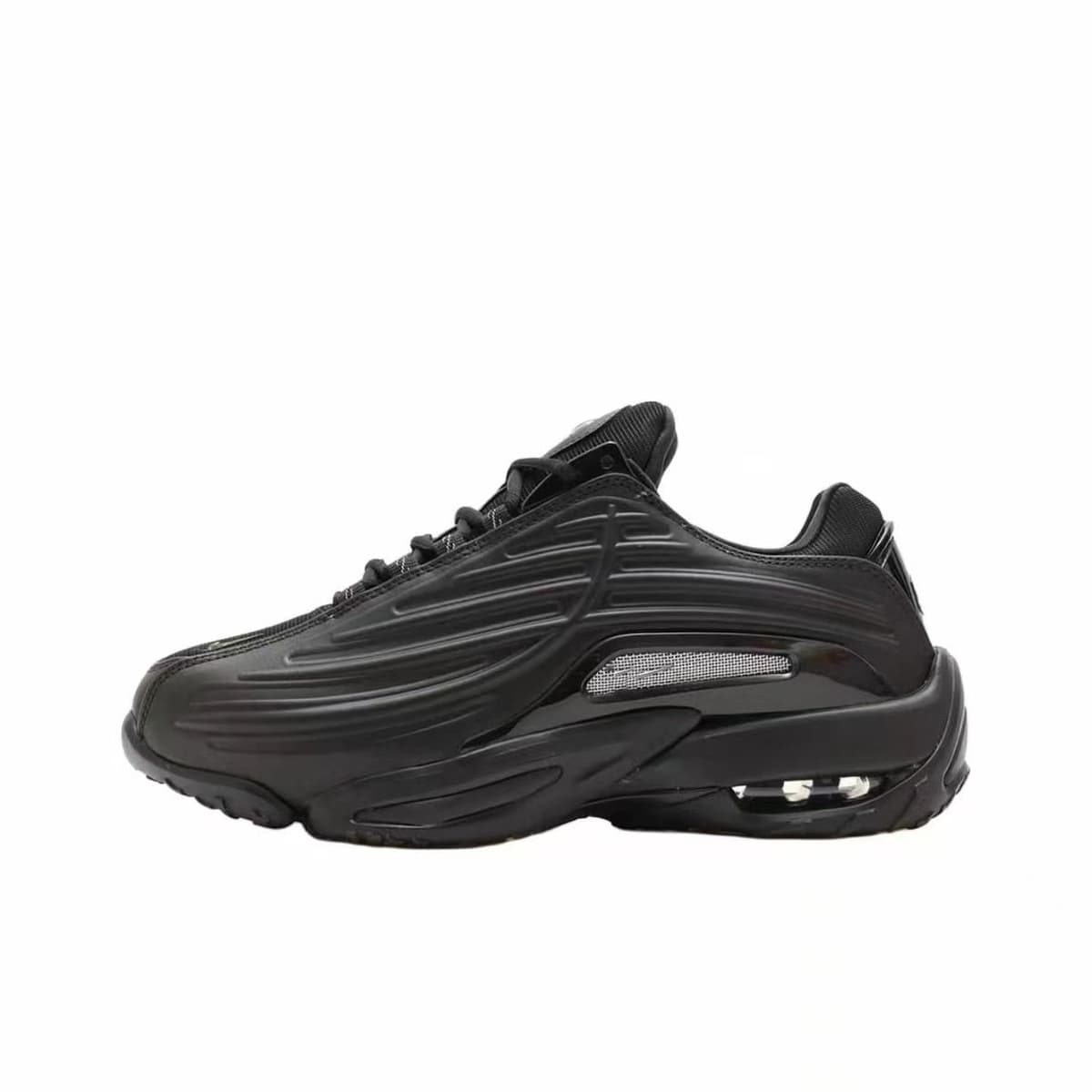 Duck shoes--black and silver