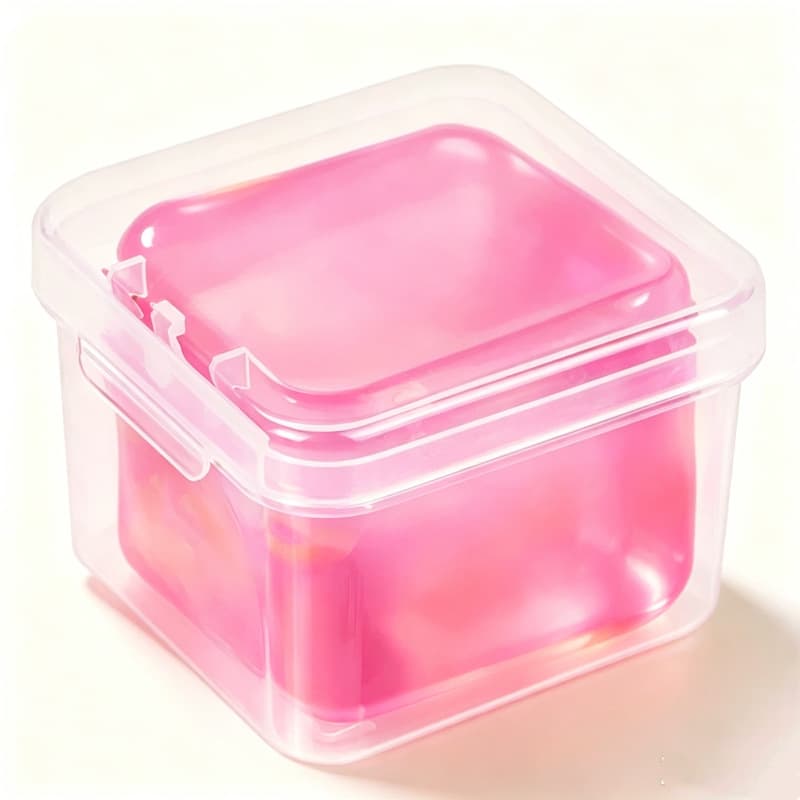 5.5 pink ice cubes [pp plastic box]