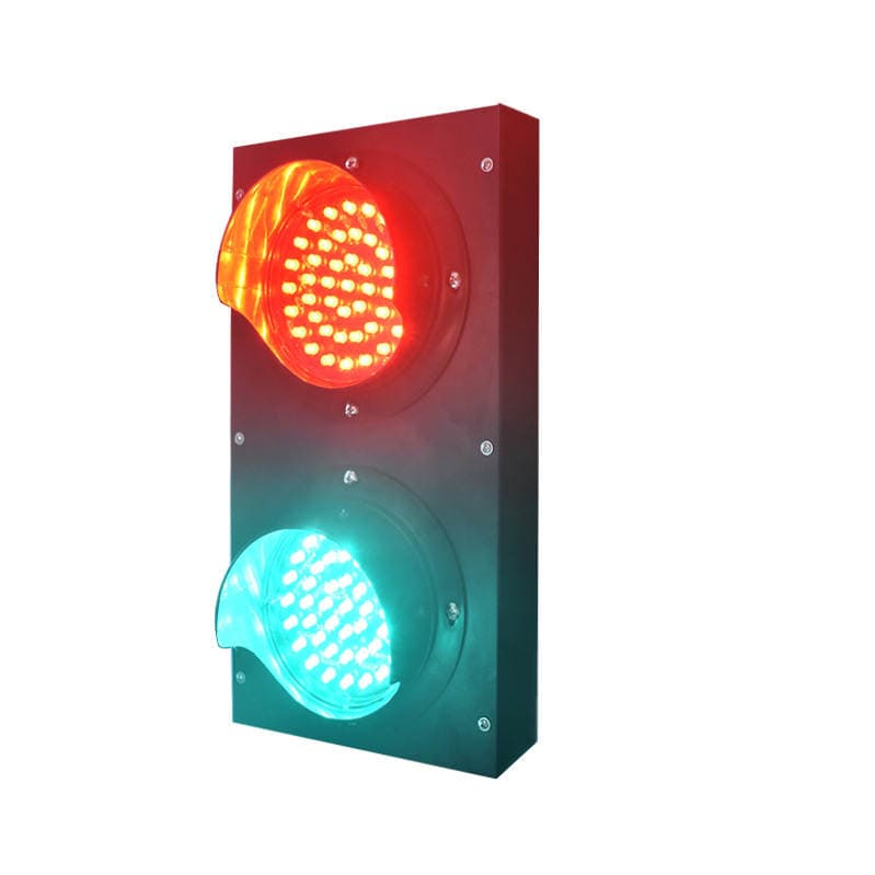 Small Red and Green Lamp 100MM Round Teaching Traffic Light 12V/24V/220V Factory Outlets 2