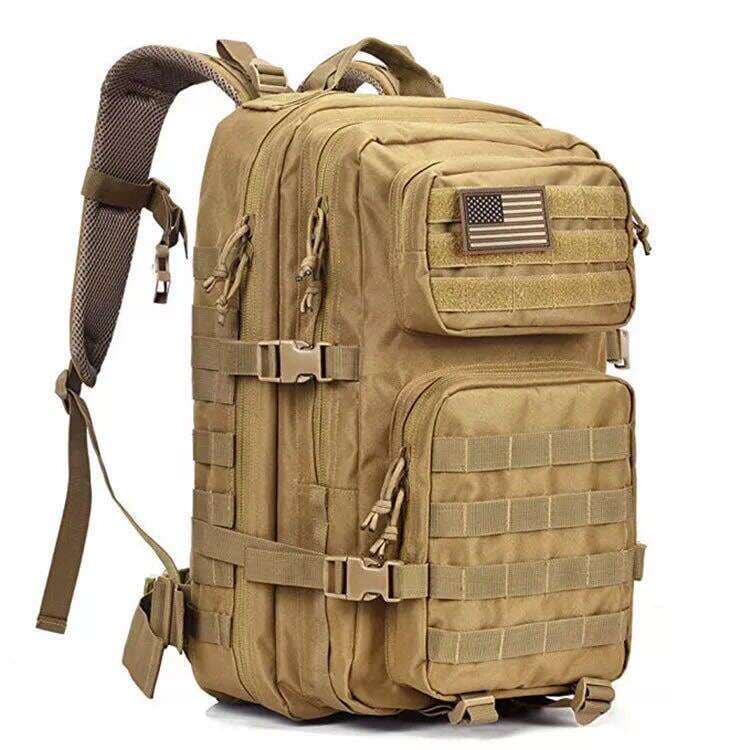 Ai Wang's New Tactical Attack 3P Camouflage Backpack Multi-Functional Large Capacity 45L Outdoor Sports Camping Mountaineering Backpack 3