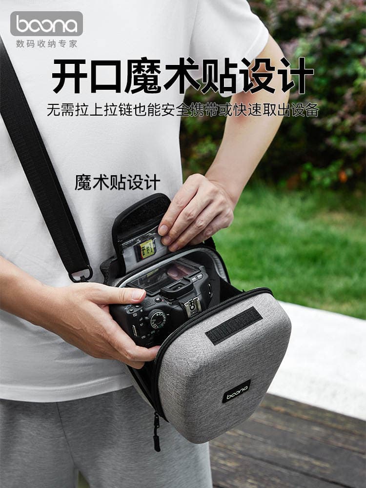 Triangular Camera Bag Slr Shoulder Women's Cross-Body Mirrorless Storage Outdoor Photography Canon R50 Sony Zve 5