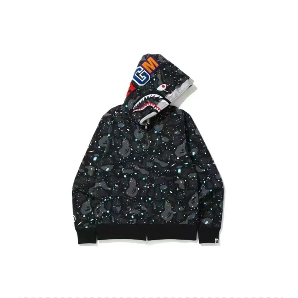 2266 luminous starry sky black double hat