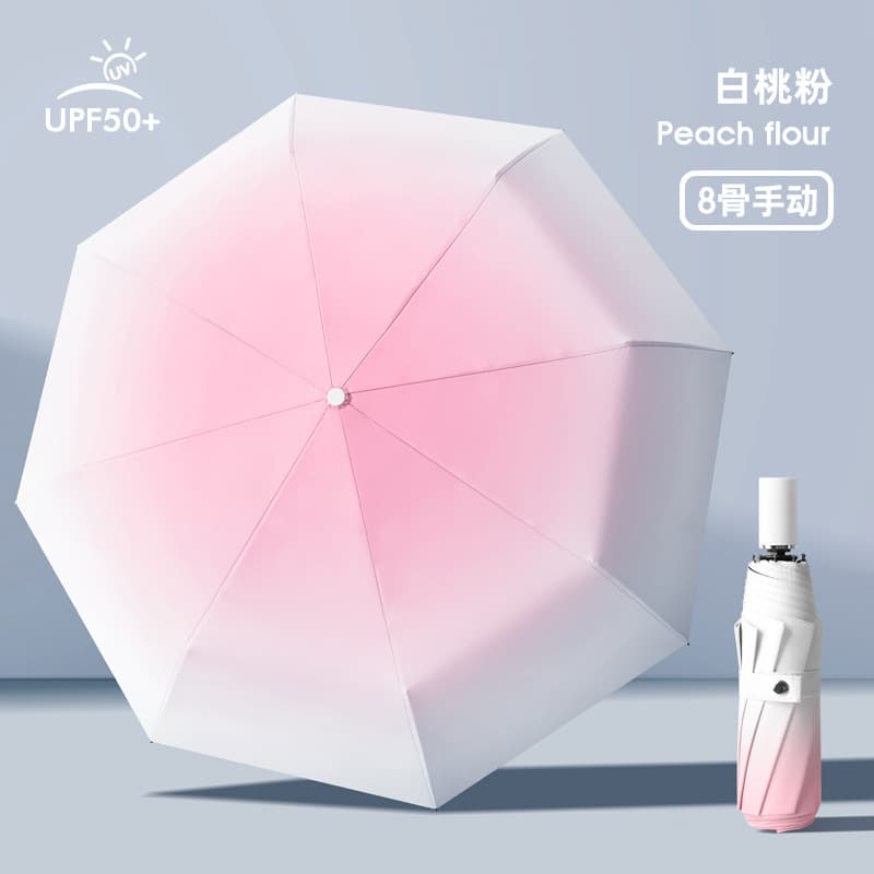 [hand-open gradient 8 strands] pink