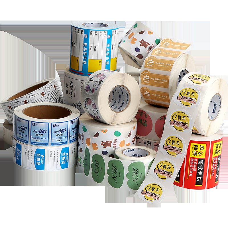 Customized Self-Adhesive Labels, Pvc Waterproof and Oil-Proof Thermal Synthetic Paper, Matte Silver Copperplate Color Printing, Custom Logo Stickers 5