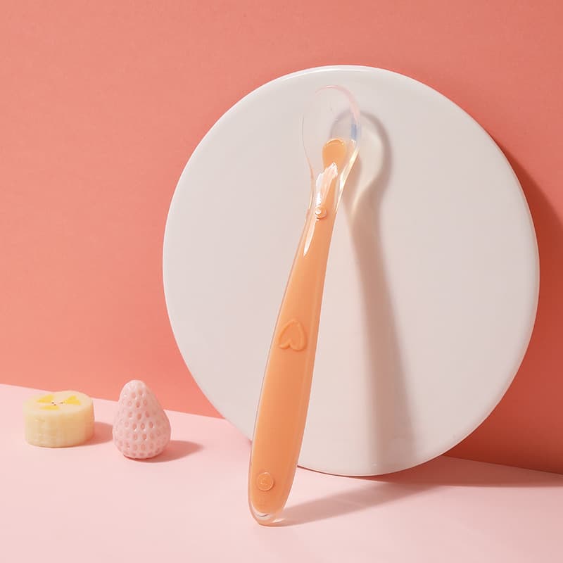 Silicone spoon (shaped) orange single opp bag