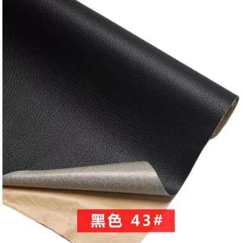 Black [self-adhesive] leather sticker