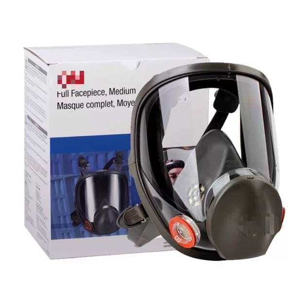 6800 Gas Mask for Spray Painting, Specialized for Chemical Protection, Pesticides, Grinding Dust, Formaldehyde, Industrial Gases, Full-Face Mask