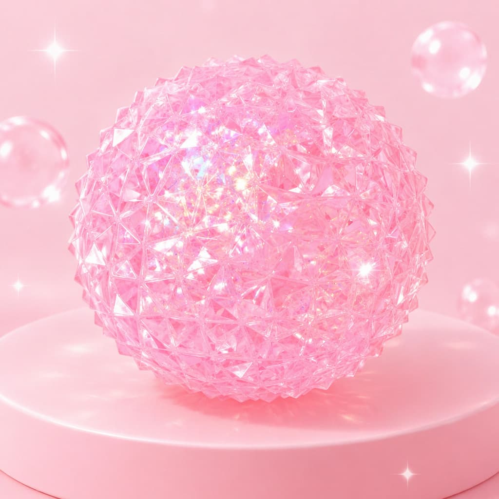 Maltose diamond ball pink