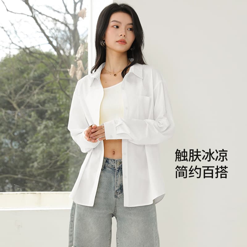 [loose and versatile] cloud gauze white