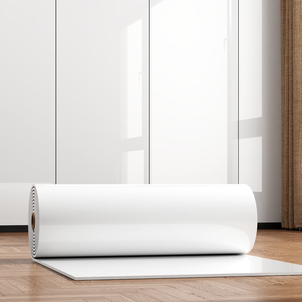 Bright porcelain white coil