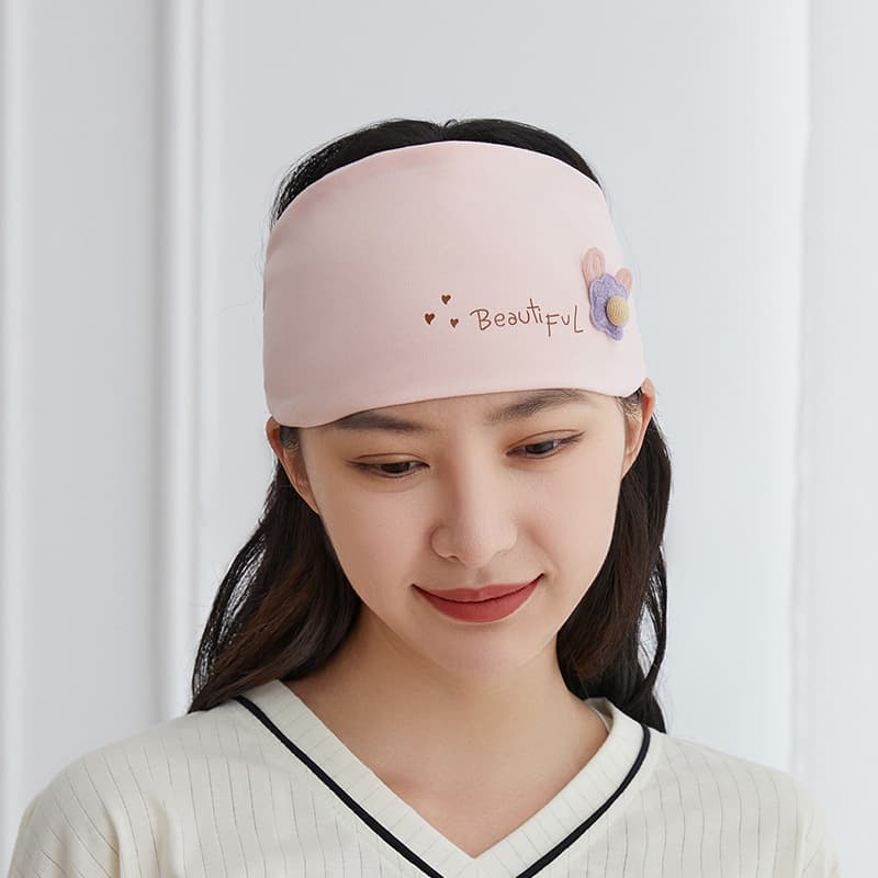 Thick material floral pink scarf