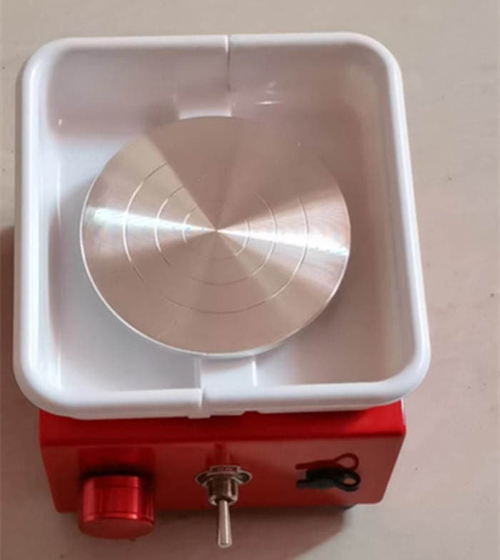 Mini Drawing Machine, Fingertip Douyin Pottery Machine, Children's Handmade Mud Removal Machine, Electric Small Pottery Wheel, Ceramic Drawing Machine 1