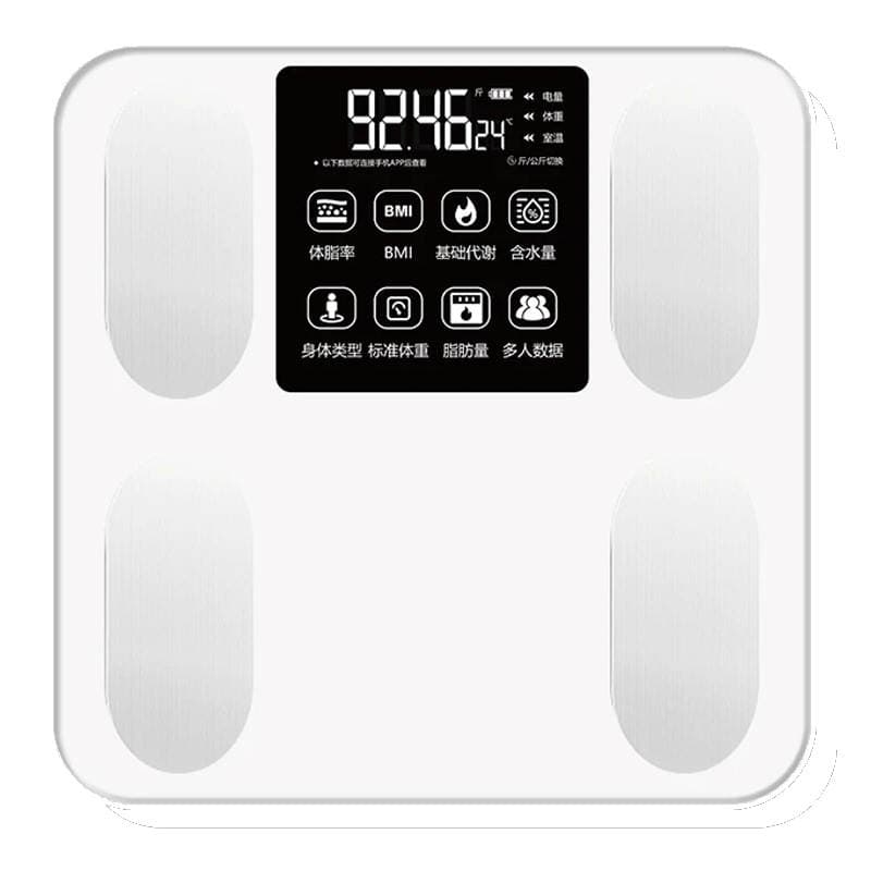 Ağıllı Bluetooth bədən yağı tərəzisi, dəqiq elektron, şarj edilə bilən, evdə istifadə üçün 5