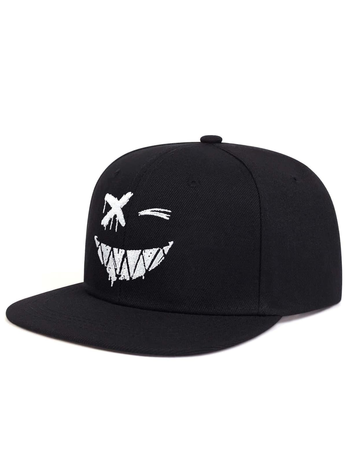 Smiley teeth flat brim hat