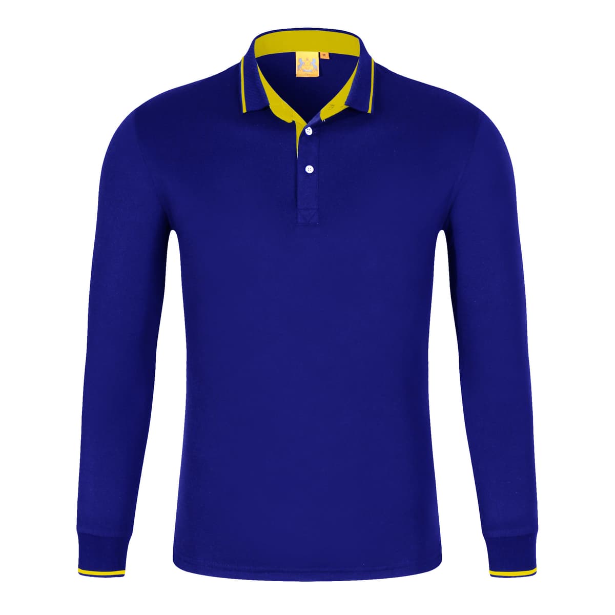 Royal blue with yellow