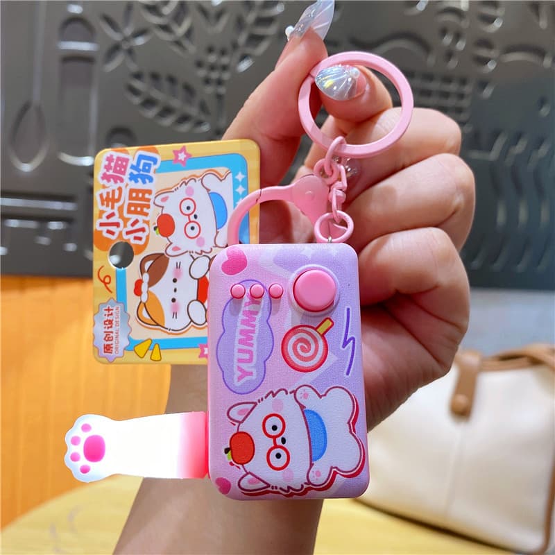 Mini cat claw night light-pink glasses dog