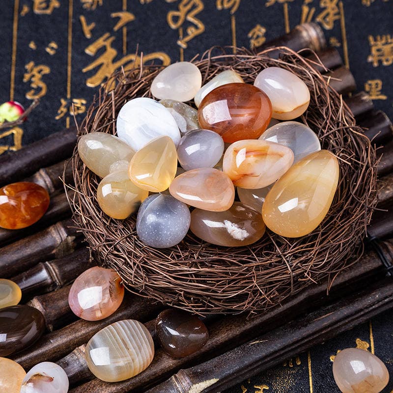 Təbii rəngli çay daşları (Nanjing Yuhua Stone) – akvarium və landşaft dizaynı üçün 3