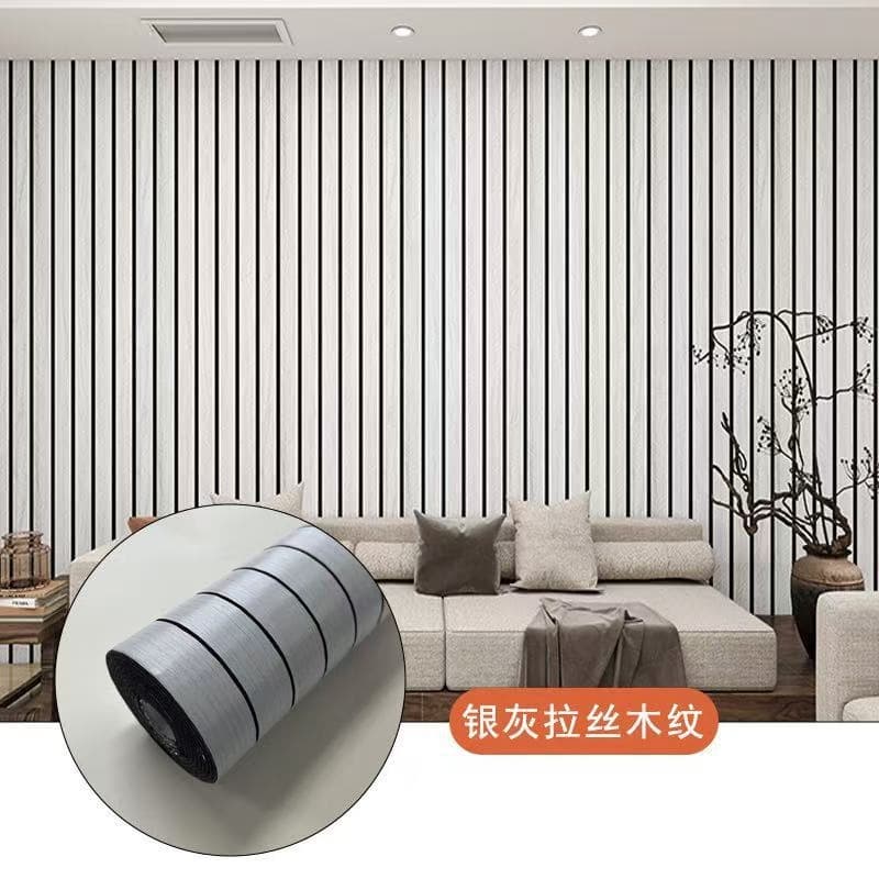 Thickened - silver grey brushed wood grain mw608