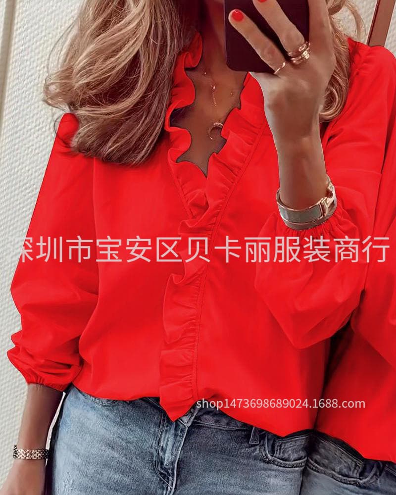 Long sleeves - bright red