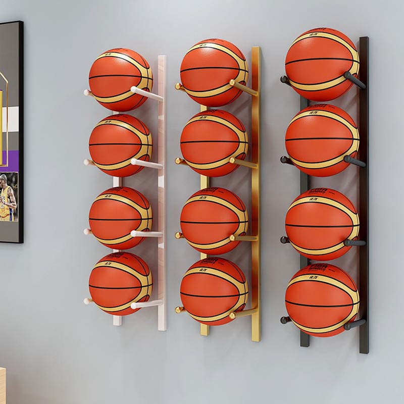 Ev üçün basketbol saxlama rəfi, uşaq bağçası, futbol, voleybol və digər idman toplarının saxlanması üçün uyğun, divara quraşdırılan qapalı sərgiləmə rəfi. 1