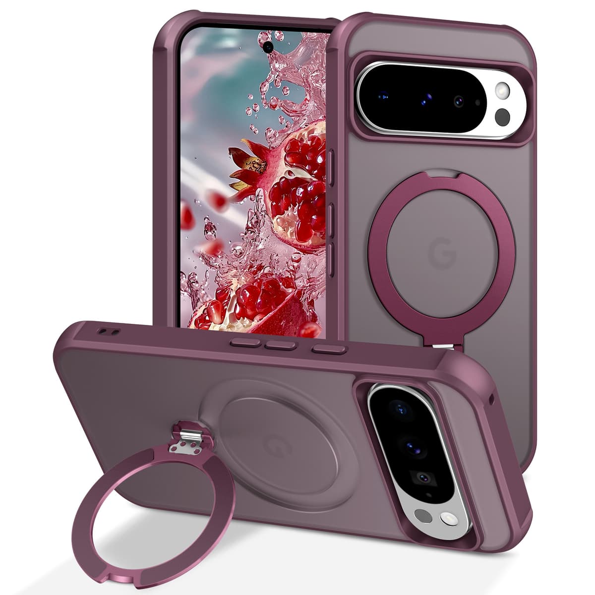 Burgundy [360 pivot magnetic stand]