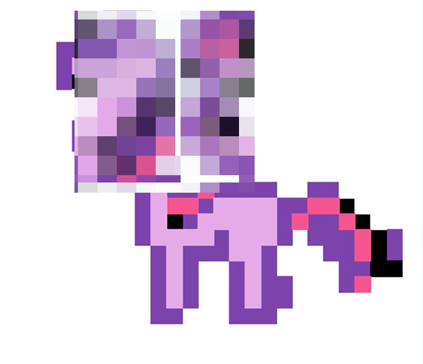 Pindou small set [little purple horse]