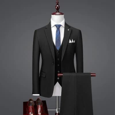 96001 three-piece set black