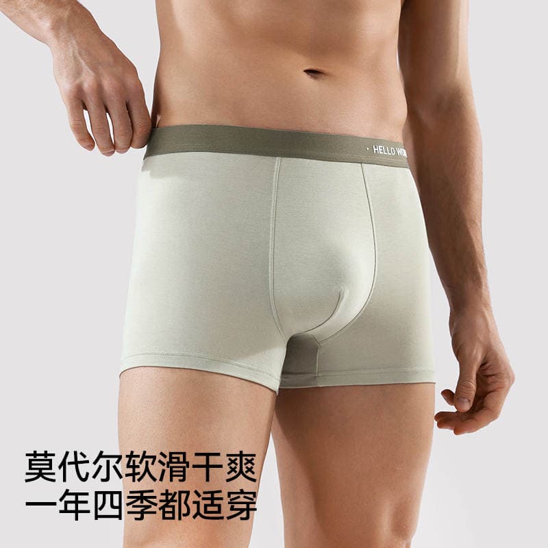 Men's Underwear, High-End Modal Boxer Briefs 7A, Antibacterial, Comfortable, Breathable, Large Size, Men's Boxer Shorts 2