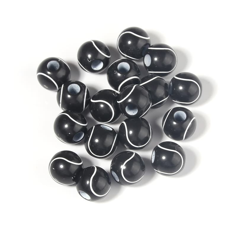 12mm black tennis ball
