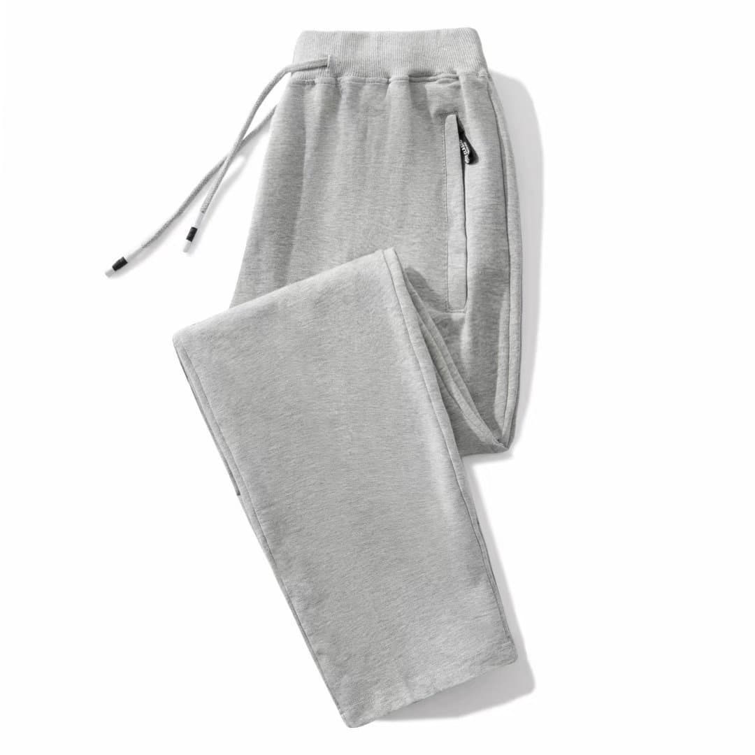 Straight leg double zipper regular fit - light grey